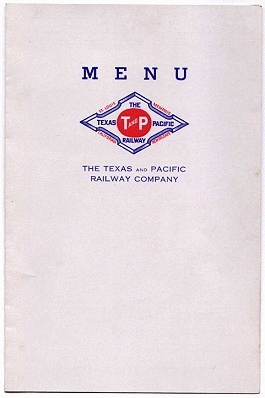 Image of T&P  Dining Car - Breakfast Menu front
