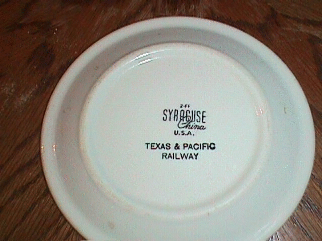 Image of T&P  Dining Car - Plate reverse