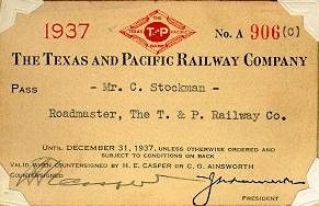 Image of T&P  Passes - 1937