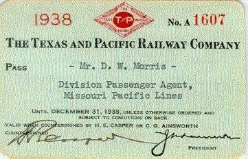 Image of T&P  Passes - 1938