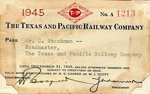 Image of T&P  Passes - 1945
