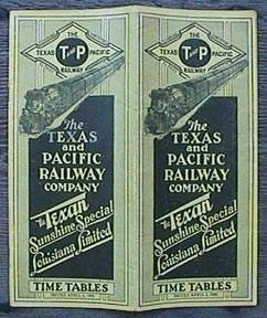 Image of T&P  Timetables - 1930 Timetable cover