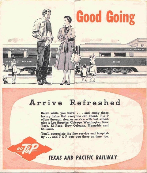 Image of T&P  Timetables - 1958 Timetable inside