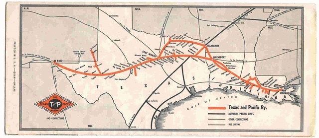 Image of T&P  Timetables - 1960 Timetable map