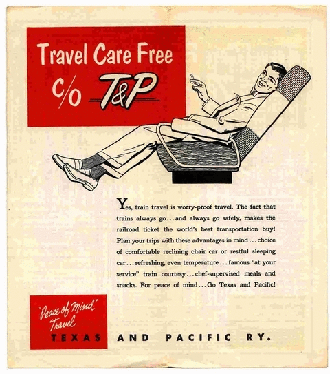 Image of T&P  Timetables - 1952 Timetable inside