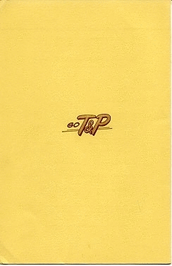 Image of T&P  Dining Car - 1941 Funtour Menu - reverse