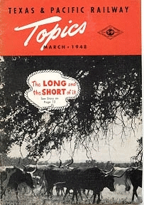 Image of T&P  Advertisements - 1948 Topics - Cover of March edition