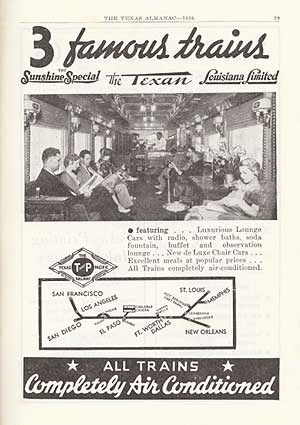 Image of T&P  Advertisements - 1936 Texas Almanac