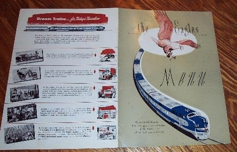 Image of T&P  Dining Car - Menu - 1952