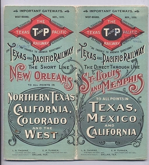Image of T&P  Timetables - 1899 November
