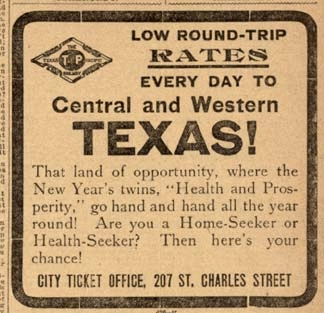 Image of T&P  Advertisements - 1912 The Daily Picayune