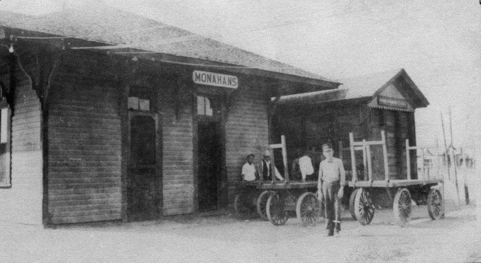 Image of T&P Stations & Structures in Monahans TX  c1920s