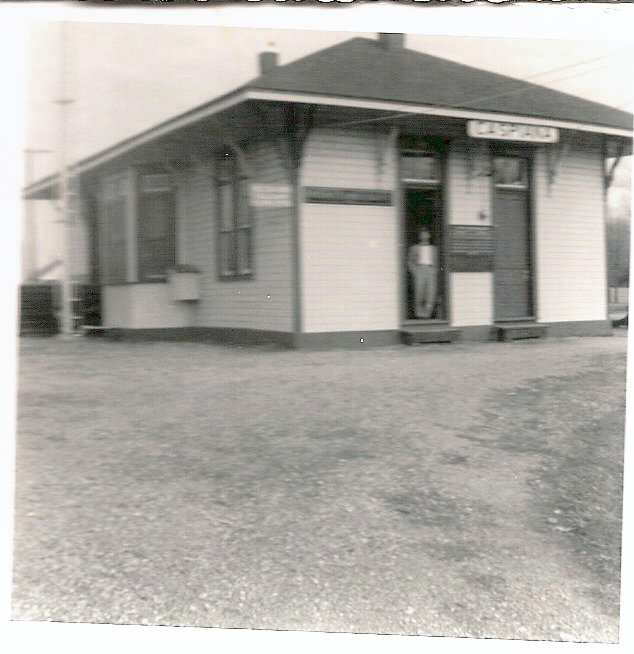 Image of T&P Stations & Structures in Caspiana Louisiana Depot circa 1955, W.F. Glass, Agent
