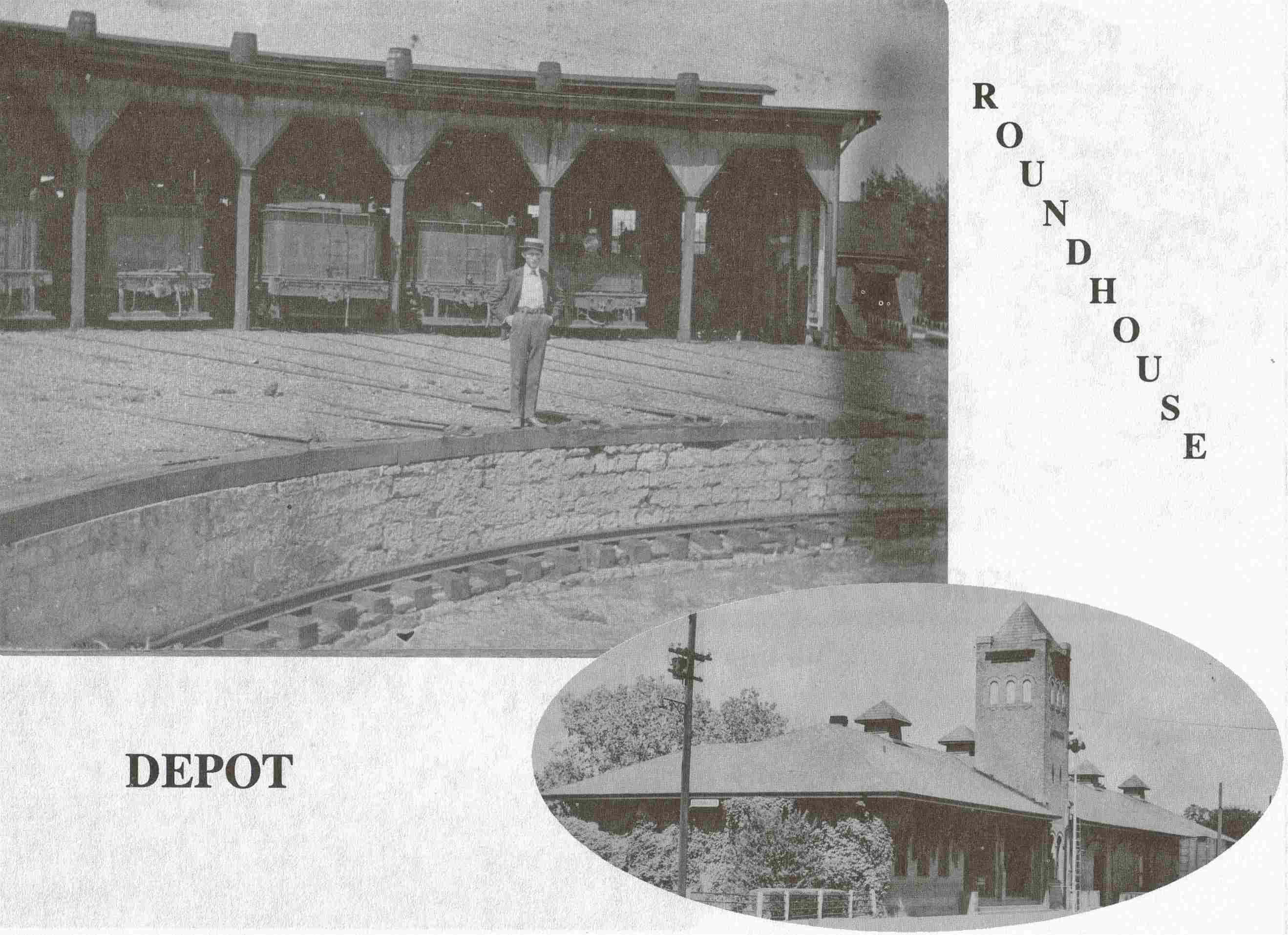 Image of T&P Stations & Structures in Bonham Roundhouse and Depot