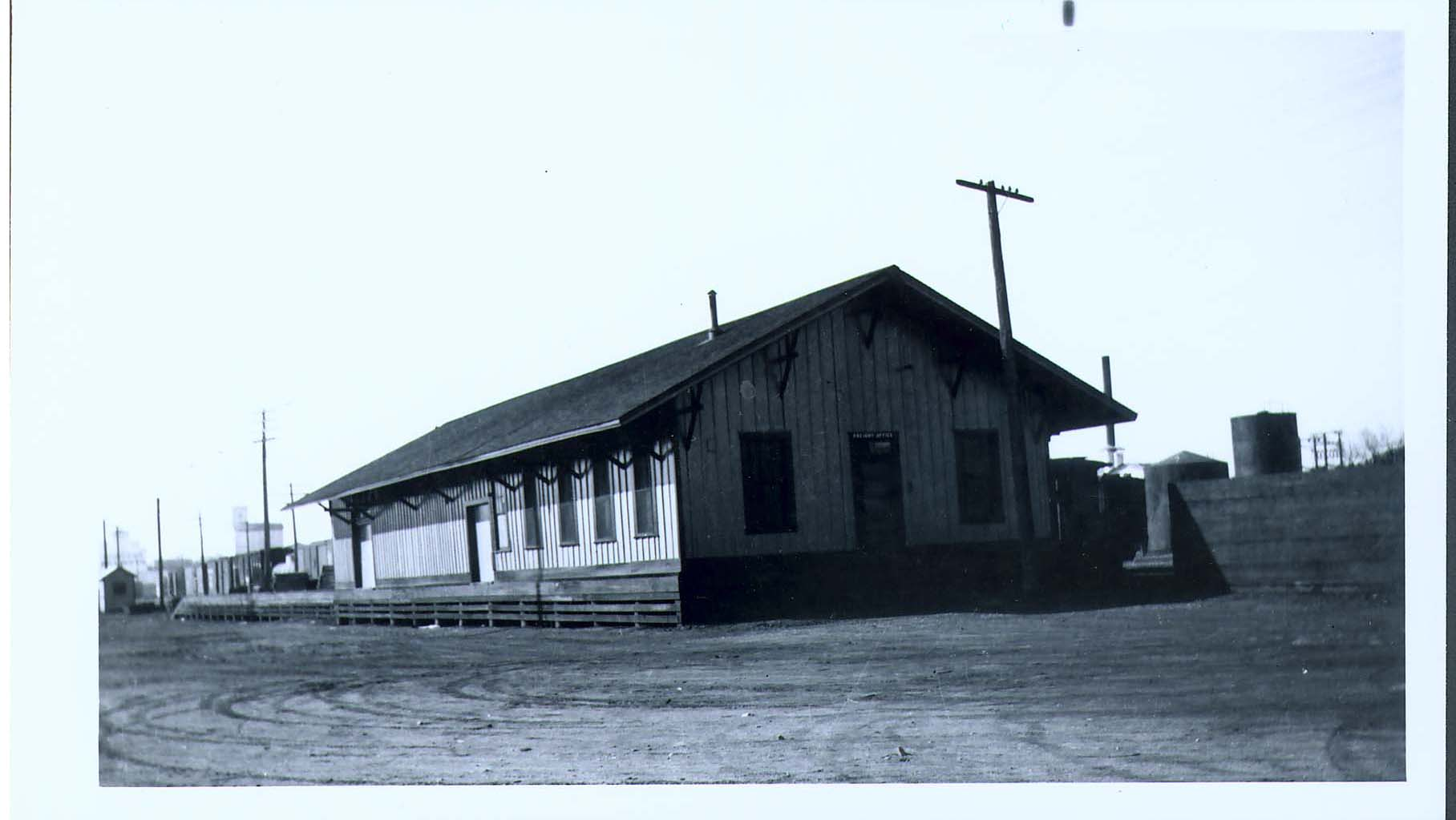 Image of T&P Stations & Structures in Denton TX Freight House 1937