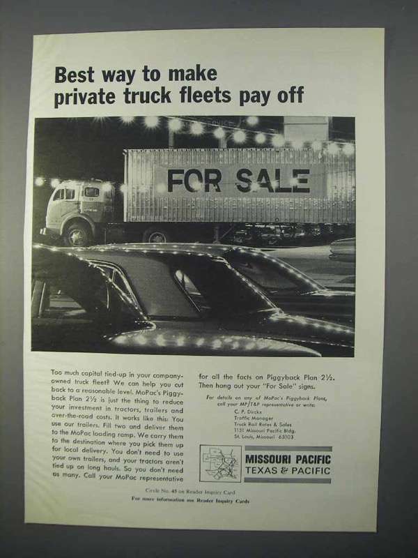 Image of Texas & Pacific Advertisements Railroadiana