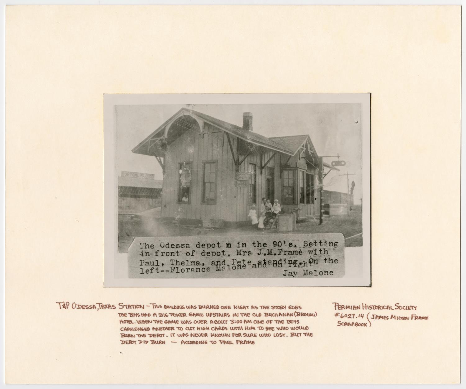 Images of Texas & Pacific Stations and Structures in  Odessa, TX