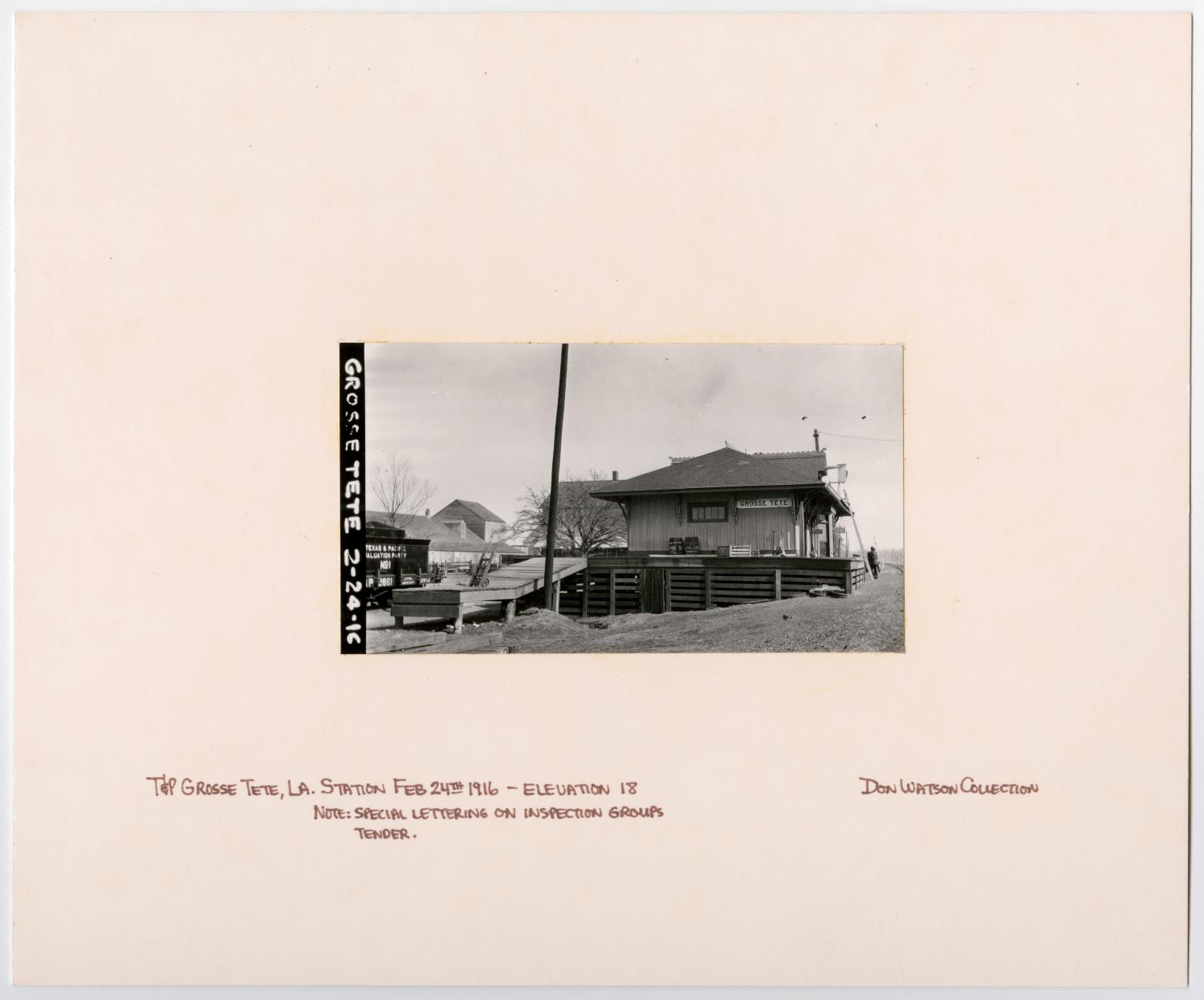 Images of Texas & Pacific Stations and Structures in  Grosse Tete, TX