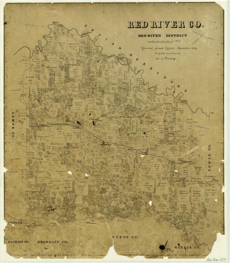 Image of Texas & Pacific Maps Railroadiana