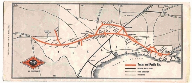 1960 Timetable map
