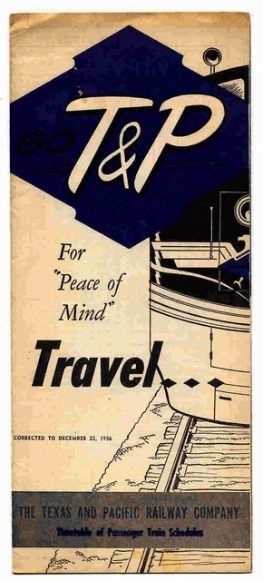 1956 Timetable cover