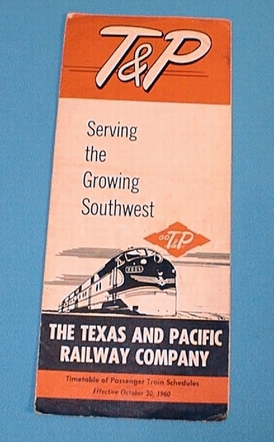1960 Timetable