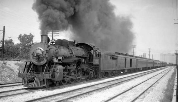 4-6-2 707 The Sunshine Special<BR>Ft. Worth TX - 24 July 1936
