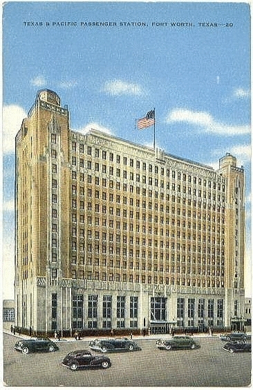Existing T&P Station - Postcard c1930s