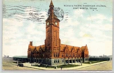 Original T&P Station - Postcard