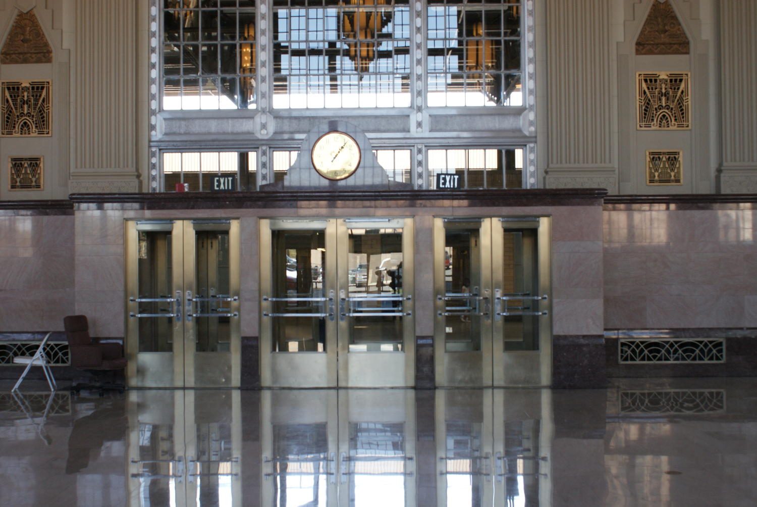 Three Sets of Double Doors