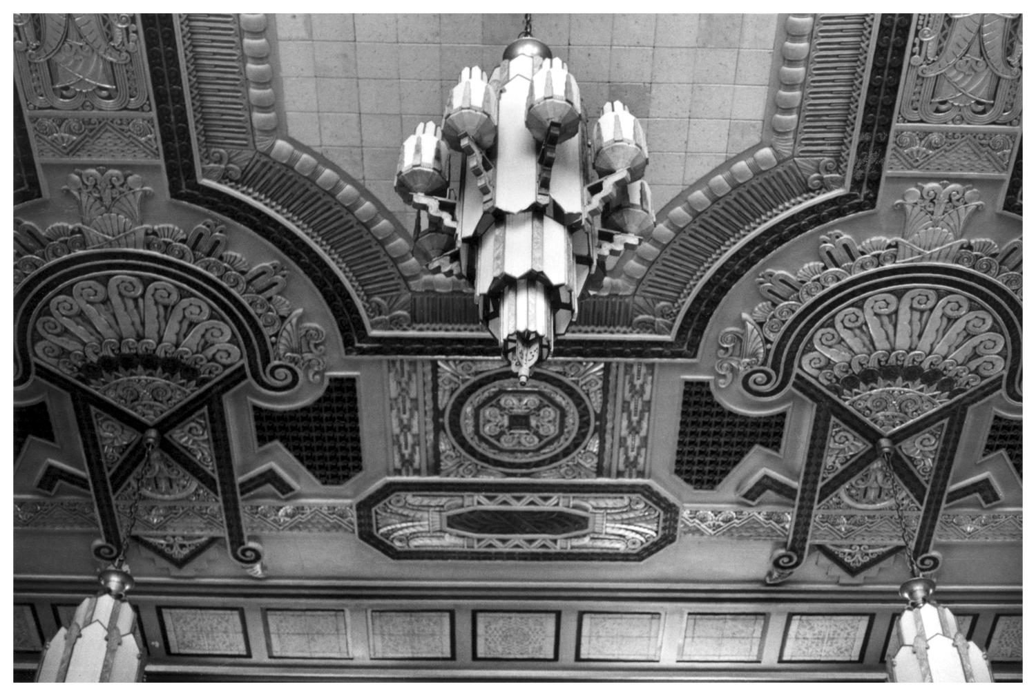 Light Fixture in the Texas and Pacific Railroad Depot