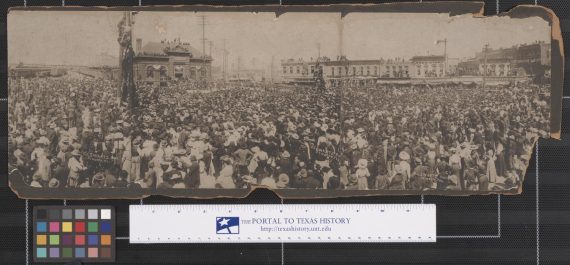 Theodore Roosevelt Visiting Ft. Worth, Texas