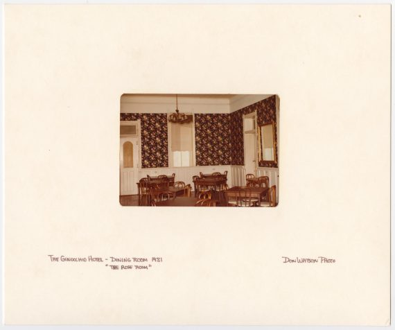 Dining Room in the Ginocchio Hotel