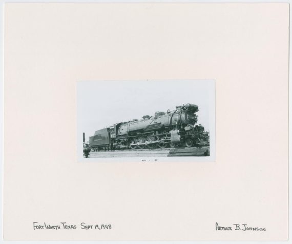 Train Engine #901 and Car on Tracks