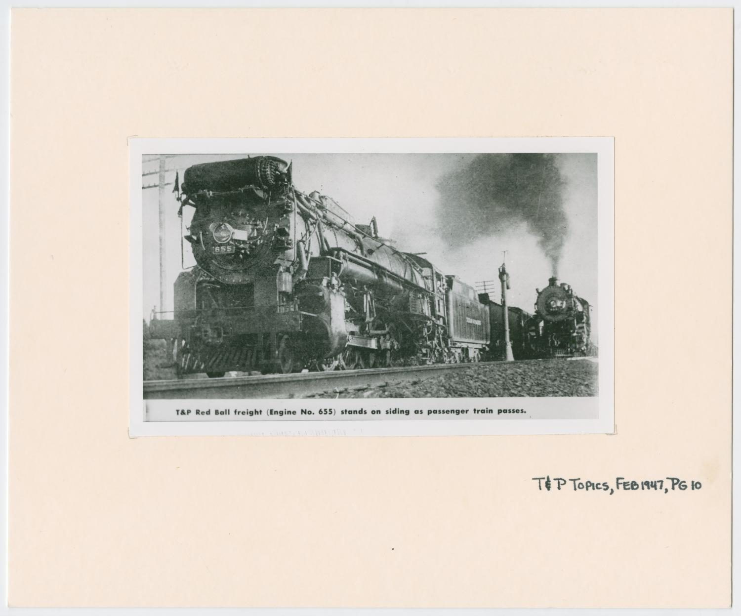 Train Engine #655 and Cars