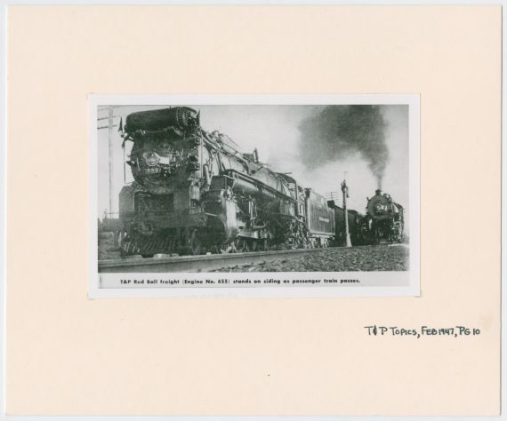 Train Engine #655 and Cars