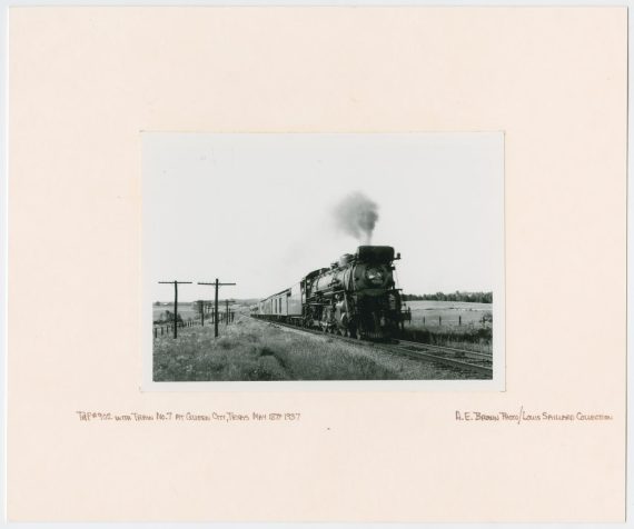 Train Engine #902 and Cars - Queen City, Texas