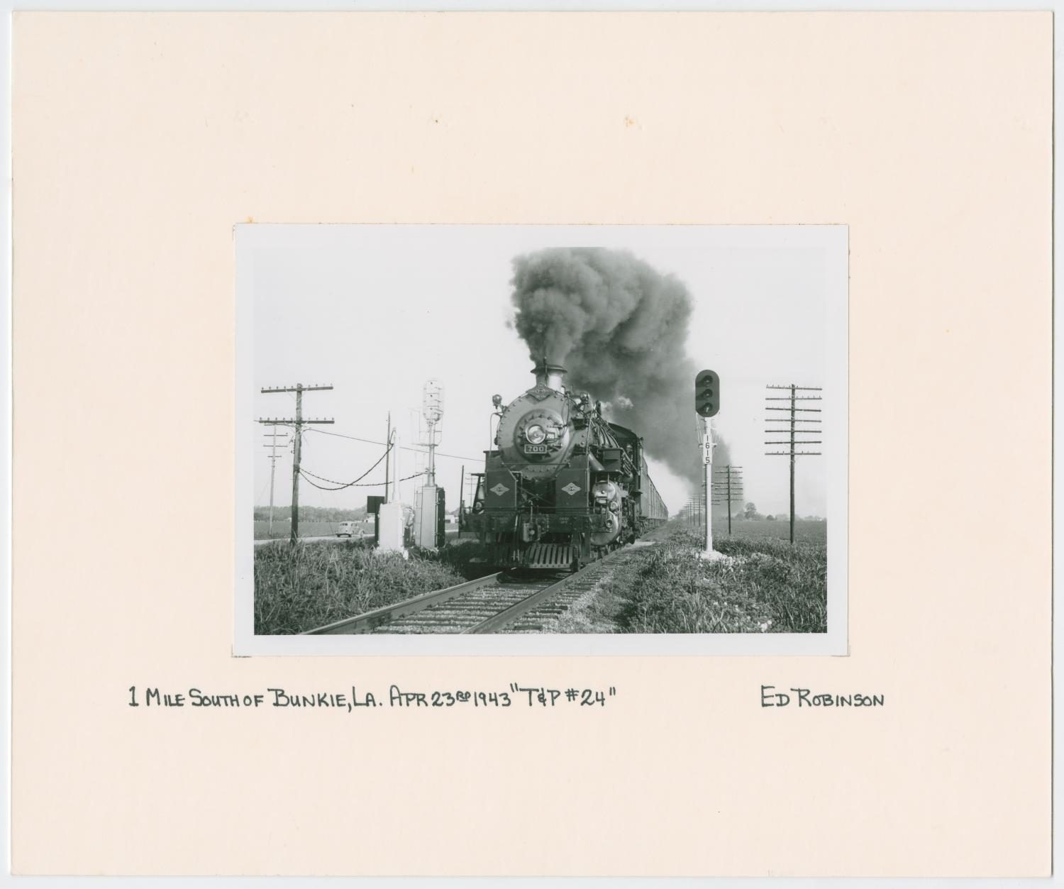 Train Engine #700 and Cars - Bunkie, Louisiana