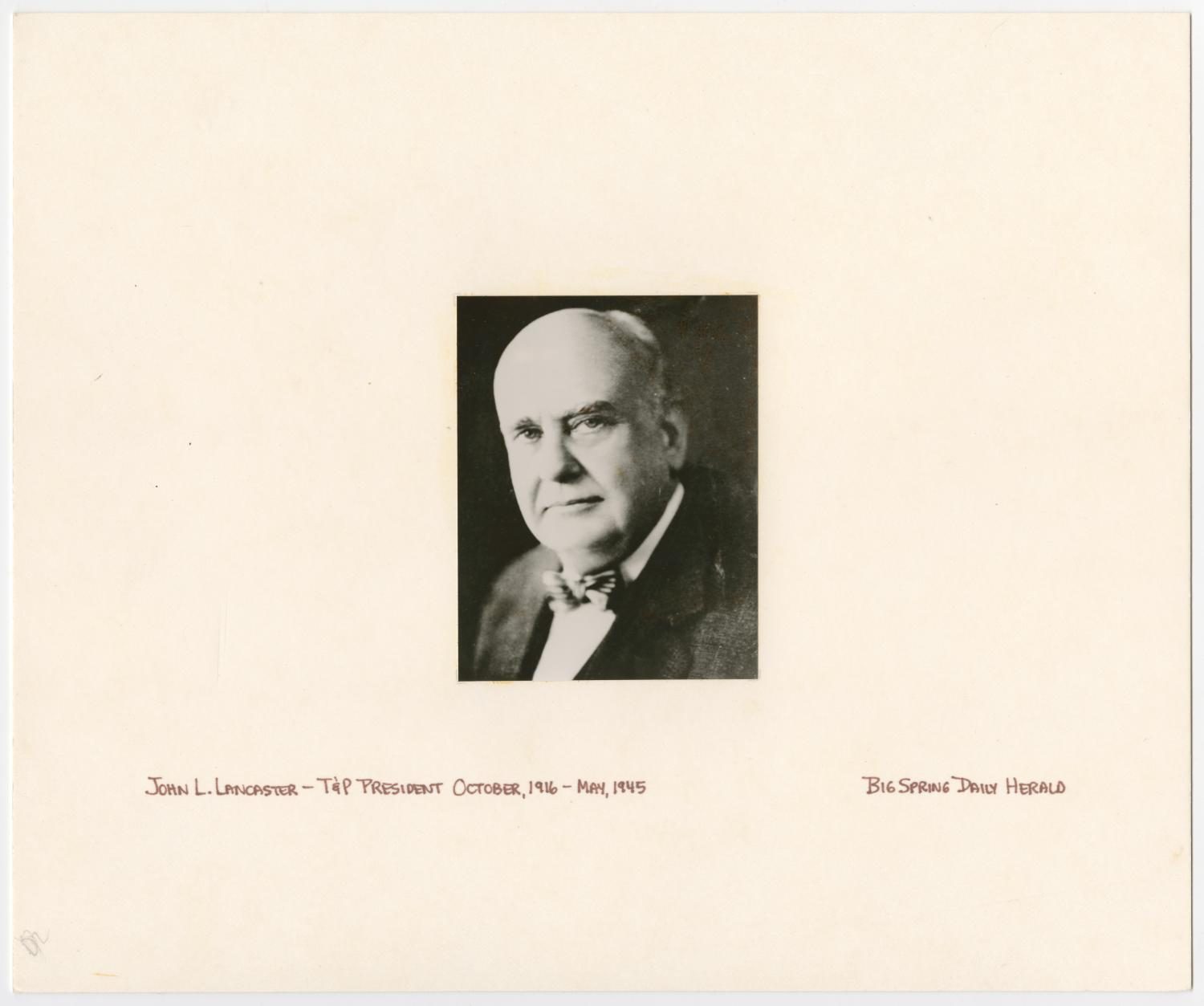 Portrait of John Lancaster