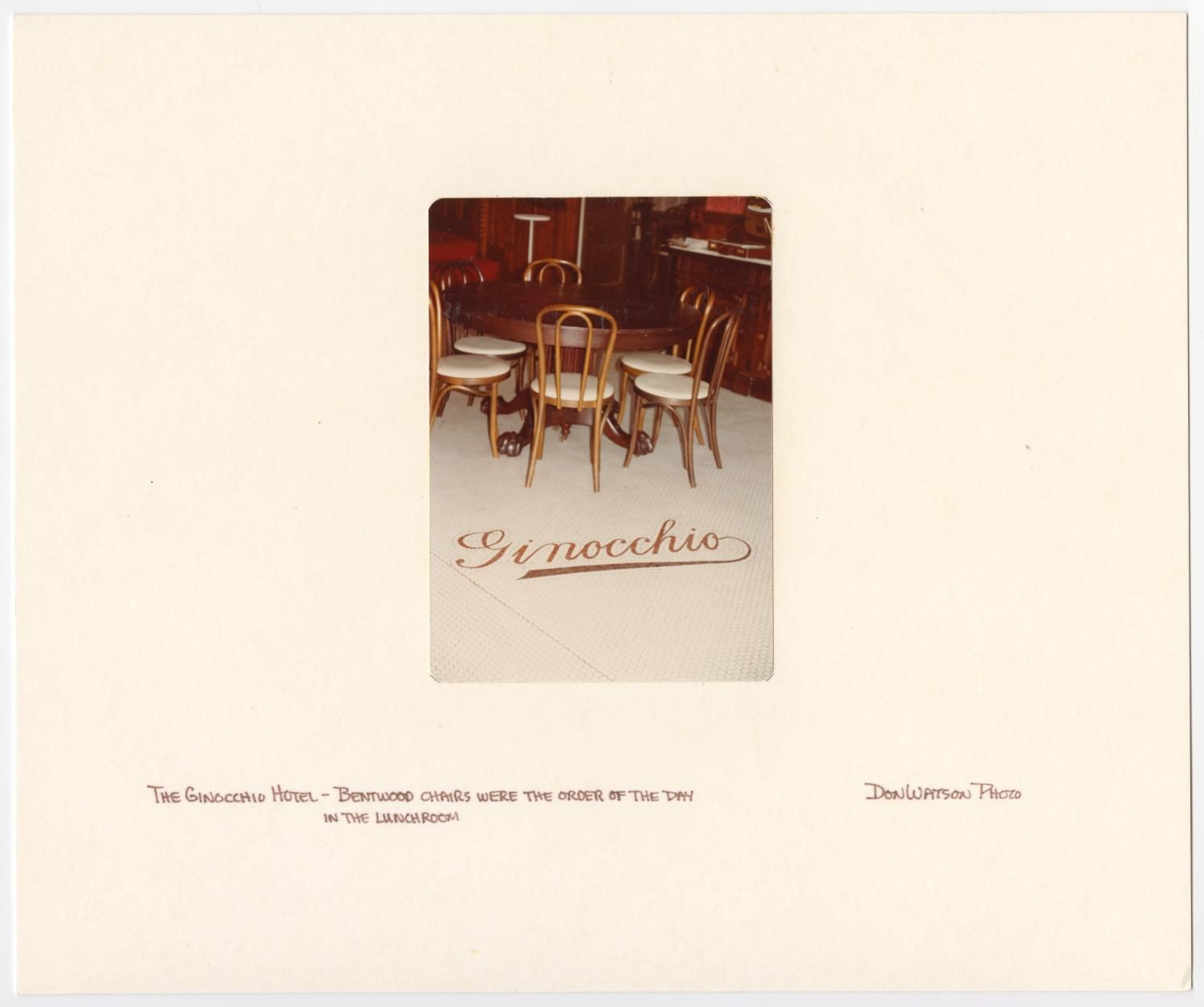 Dining Table at Ginocchio Hotel