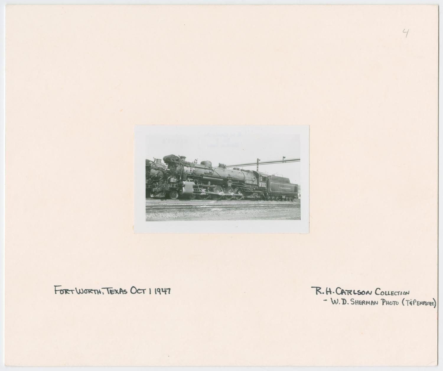 Train Engine #901 and Car - Fort Worth, Texas