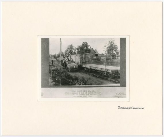 First Shipment on the Texas Short Line From Grand Saline