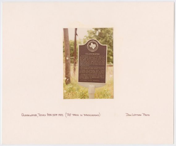 Texas Historical Commission Marker: Gladewater #1