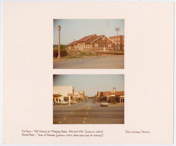 Train Depot and Town of Ranger, Texas