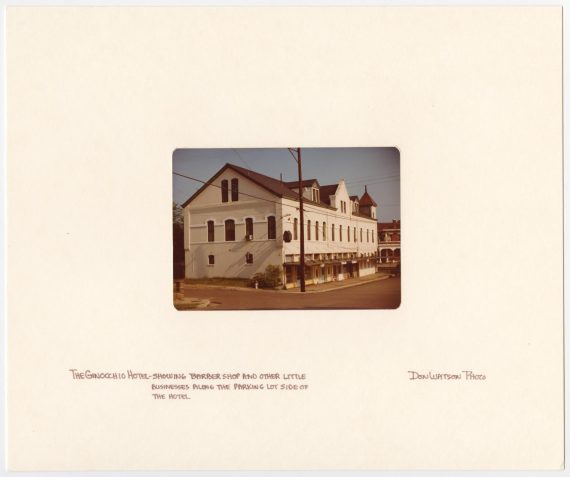 Front of Ginocchio Hotel