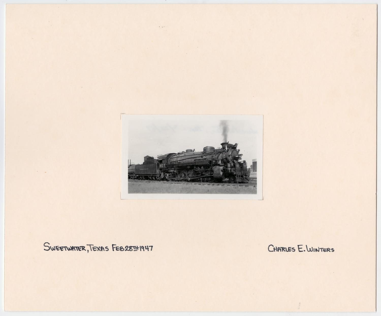 T&P Train #807 in Sweetwater, Texas
