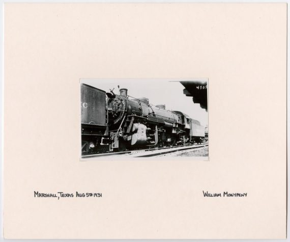 Train #805 in Marshall, Texas