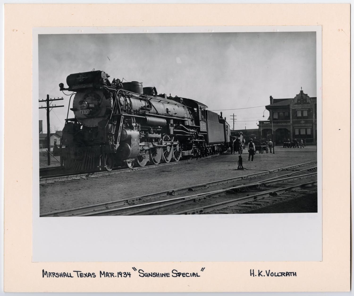 Train #901 in Front of Marshall Station