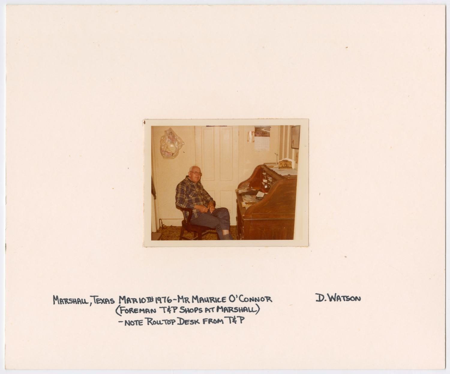T&P Foreman at His Desk