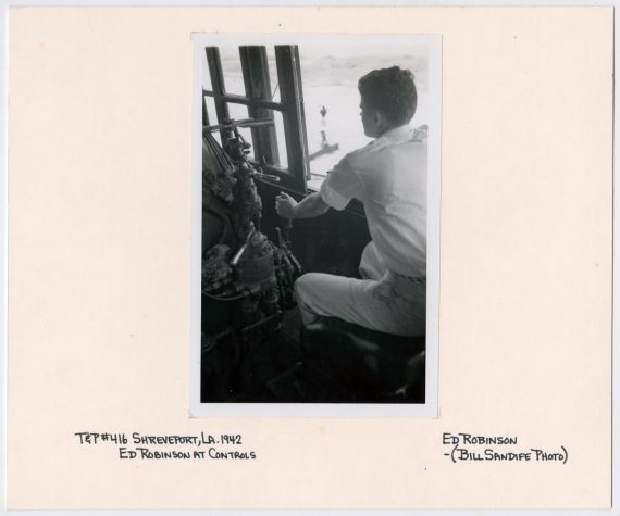 Conductor of T&P Train #416 at Controls